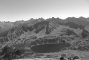 Granaty szlaki: Kozia Przełęcz  - Kozi Wierch - szlak czerwony. panorama z koziego- szczyty najwyzsze i dolina 5 stawow. Autor: slowinska irena.