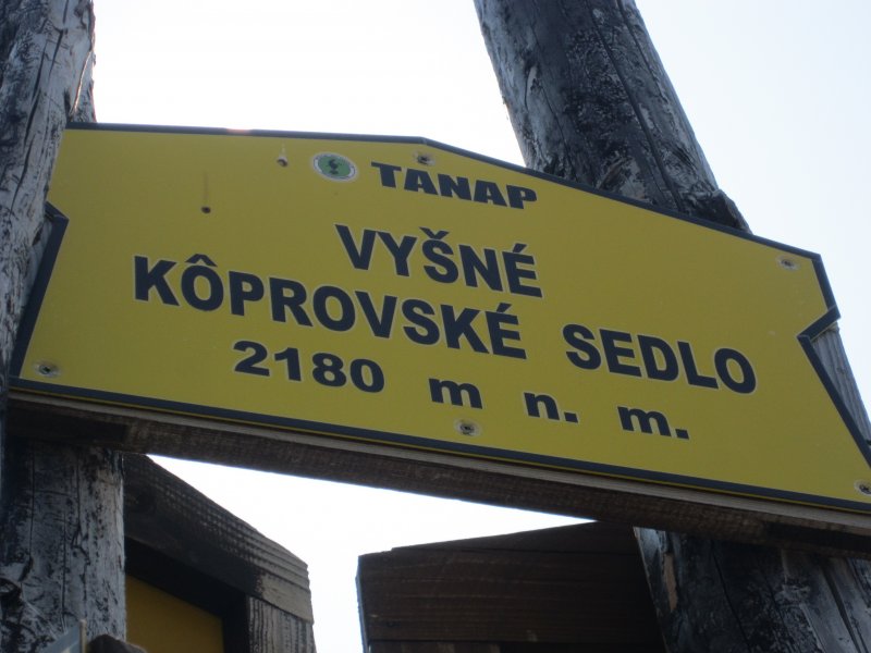 Vyšné Kôprovské sedlo / Wyżnia Koprowa Przełęcz